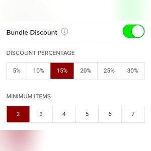 Bundle 2 or more items & save 15%